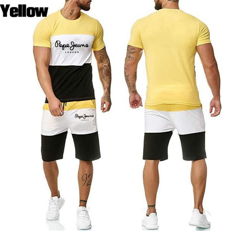 2023 Nou colorat Y2K Trening Bărbați Set Tricou Jogging Anima 3d Imprimare Haine pentru Bărbat Tricou Vară Tricou Costum Scurt 2 Piese