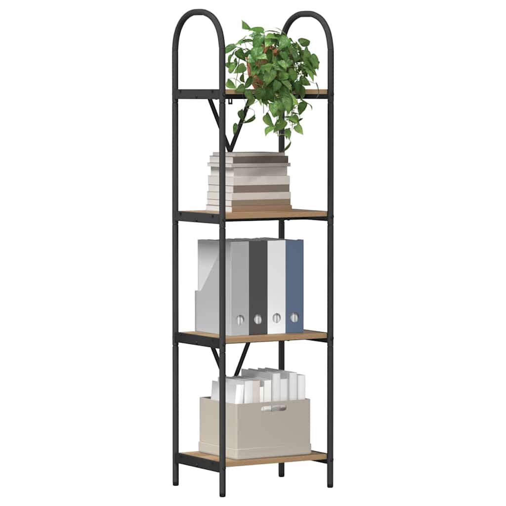 Artisan Oak Bookshelf 40 x 30 x 146 cm Engineered Wood