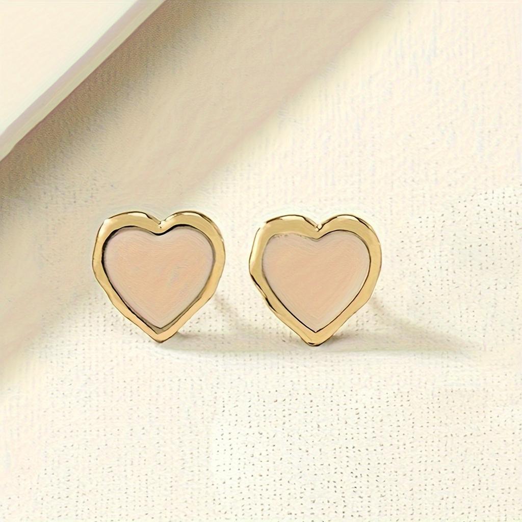 Love Geometric Irregular Stud Earrings Retro Temperament Earrings Earrings
