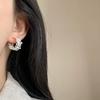 925 Sterling Silver Vintage Earrings For Women Trendy Simple Flower Hollow Earring Jewelry Prevent Allergy Party Accessories