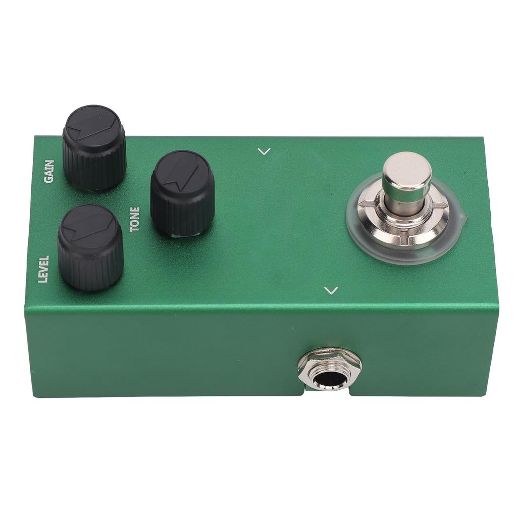 Gitarren Overdrive Effektpedal Mini Aluminiumlegierung mit Drive Level Tonreglern für E-Bass