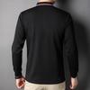 Men's Spring and Autumn New Men's Polo Shirt Fashion Trend Embroidered Lapel Long Sleeve T-shirt