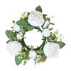 Artificial Rose Flower Candle Wreath Valentine's Day Candle Stand Rings for Pillars Wine Bottle Wedding Decoration