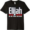 Elijah Is In The House Retro Hearts First Name Love Elijah Premium T-Shirt