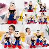 Super Soft Plush Popeye And Mario Stuffed Toy Figure For Kids Birthday Gift 50cm 60cm 70cm