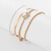 3PCS Fashion Thick Chain Link Bracelets for Women Vintage Snake Chain Gold Color Silver Color Bangles Bracelets Set Punk Jewelry