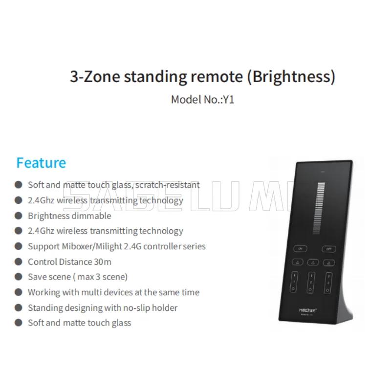 

Y1 Y2 Y3 Brightness CCT RGB+CCT Vertical Remote Miboxer Control 2.4GHz 3V Color Temperaturen Dimmer for LED Buld LED Strip Light