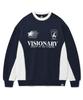 VISION STREETWEAR Vsw Football Crewneck Navy