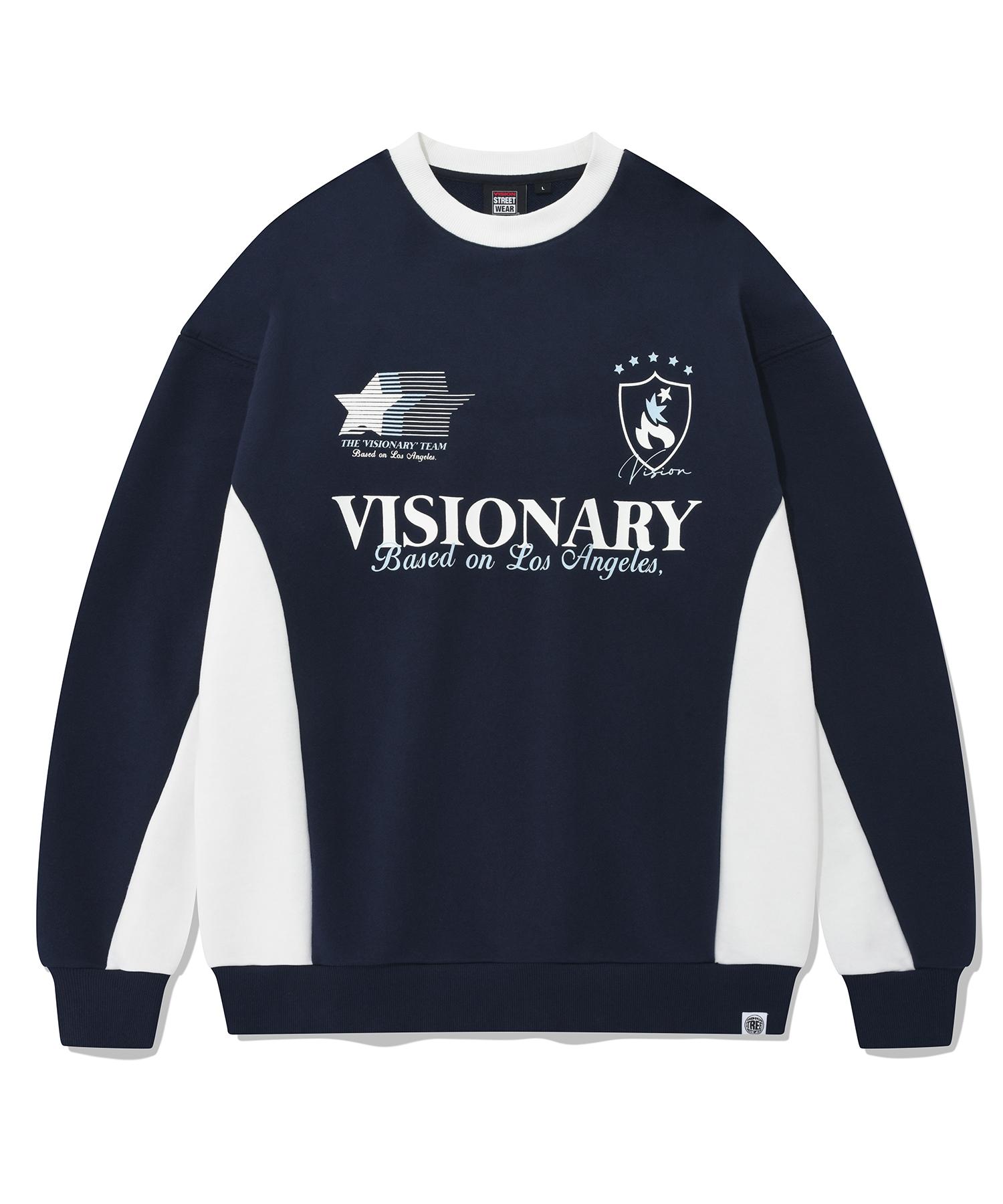 Vision Streetwear Vsw Футбольный свитшот темно-синий L