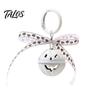Backpacks Pumpkin Bell Keychain Halloween Keychain, Hollow Head Key Ring with Ribbon Bow, Charm for Holiday Party Decoration