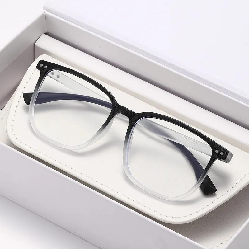 Classic Square Frame Trend Myopic Eyeglasses Unisex Design Simplicity Leisure Learning Eyeglasses Eye Protection Blue Ray Blocking 0 To -4.0
