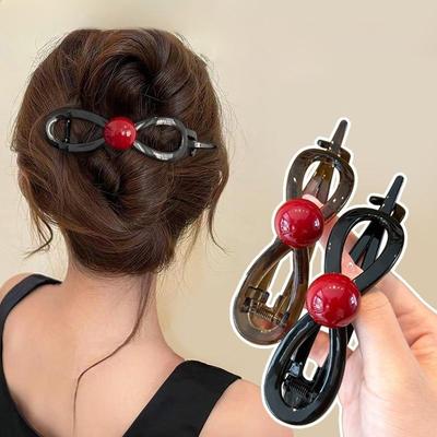 Eleganti fermagli per capelli da donna, a forma di squalo, attorcigliati e traforati, antiscivolo, ideali per coda di cavallo o altri accessori per capelli coreani, perfetti come regalo.