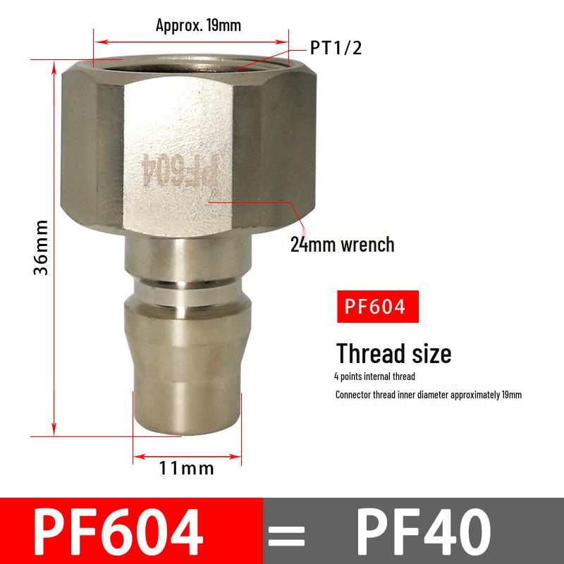 C-Type Pneumatic Quick Connector for Air Compressors and Oxygen Hoses