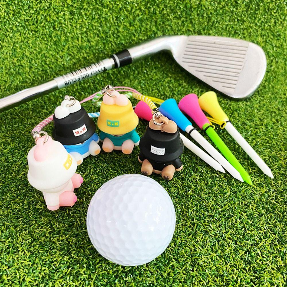 Recyclable Cartoon Golf Rubber Tees Replacement Golf Novelty Shape Tees  Outdoor