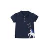 Cotton T-shirt Summer Girls Short Sleeve T-shirt Cotton Applique Embroidered Trend Top Polo Shirt for Children
