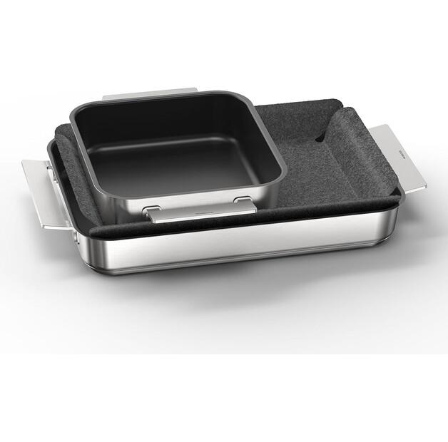 Set of BSH HEZ9FF030 Roasting Pans, 3 Pieces (17007154)