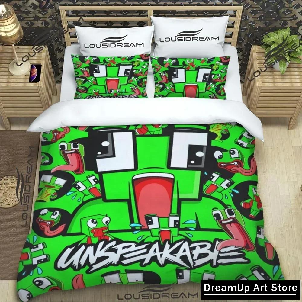 Divertido Dibujo Animado Juego U-Innombrable Juego de Ropa de Cama Niños Niñas Individual Matrimonial Matrimonial Funda Nórdica Funda de Almohada Cama Adulto Dormitorio