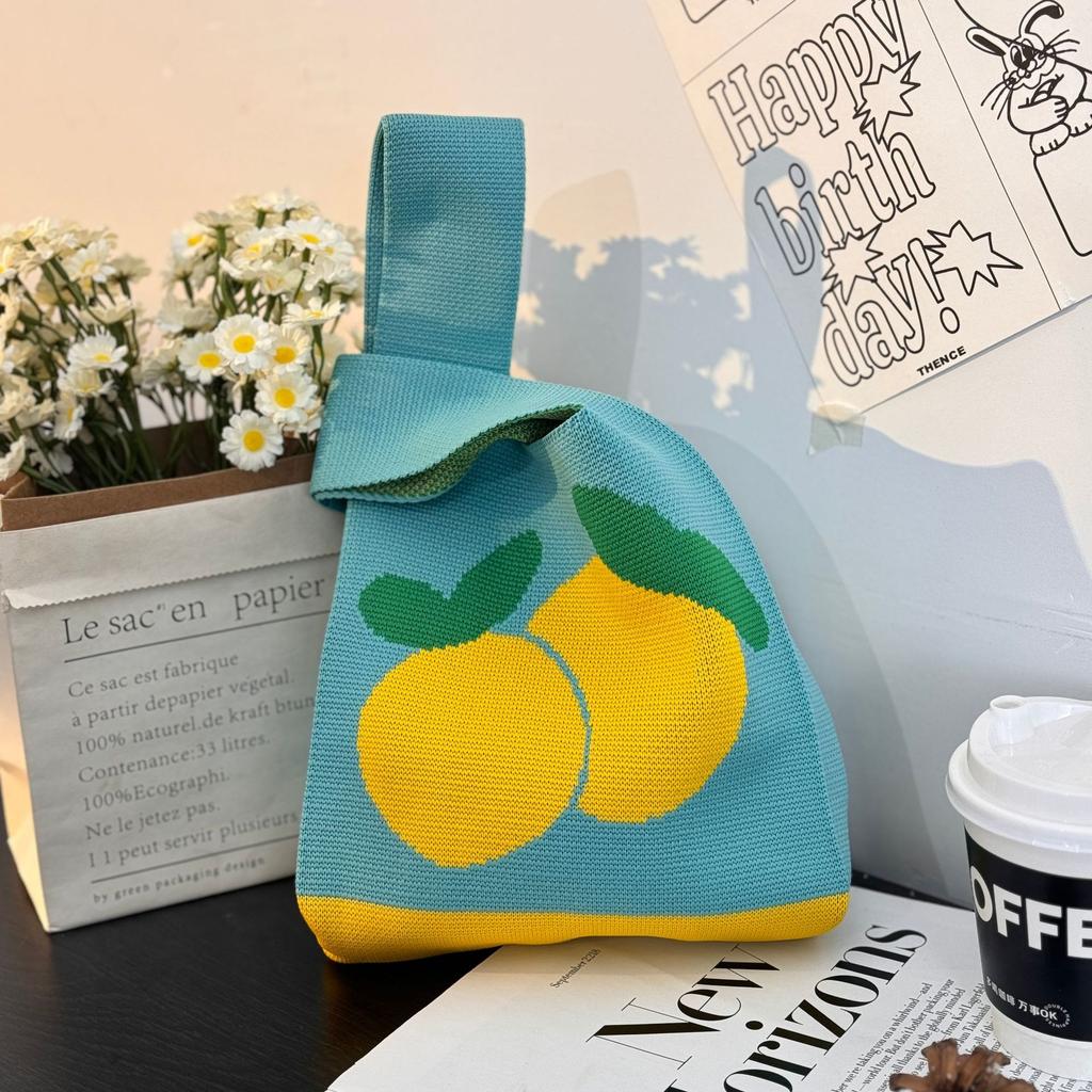 Geantă Tricotată cu Tematică Festivalul Bărcii Dragonului Geantă Cadou pentru Întâlnirea Companiei Geantă de Mână Cadou de Nuntă Geantă Zongzi Geantă Fericită pentru Bomboane