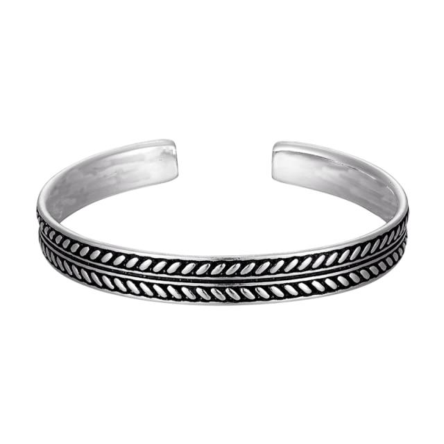 

Новое поступление винтажный серебряный цвет рыбный узор открытый браслет ручной работы нерегулярный браслет для женщин и мужчин ювелирные изделия