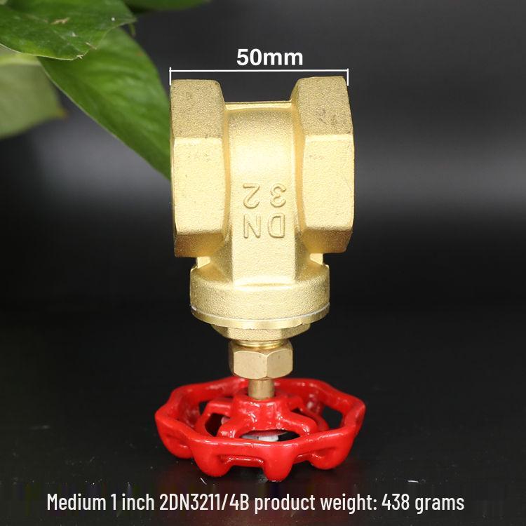 Brass Gate Valve for Water Meters with Thickened Silk Thread and PPR2 Double Hot Melt (4-6 Points)