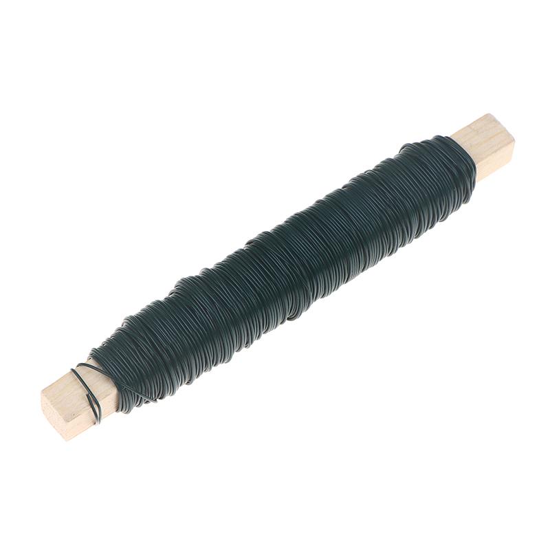 0.5/0.65/0.7Mm Green Metal Tying Wire, Rust-Resistant Floral Wire For Wrapping Around ,Suitable For Crafts, Christmas Decoration