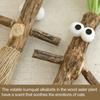 Jouet pour chat Silver Vine Jouet à mâcher pour chat en bois naturel Jouet sûr pour le nettoyage des dents Jouet Kicker pour chat pour chaton poussée dentaire Divertissement solo
