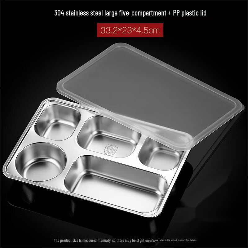 Stainless Steel Divided Lunch Tray