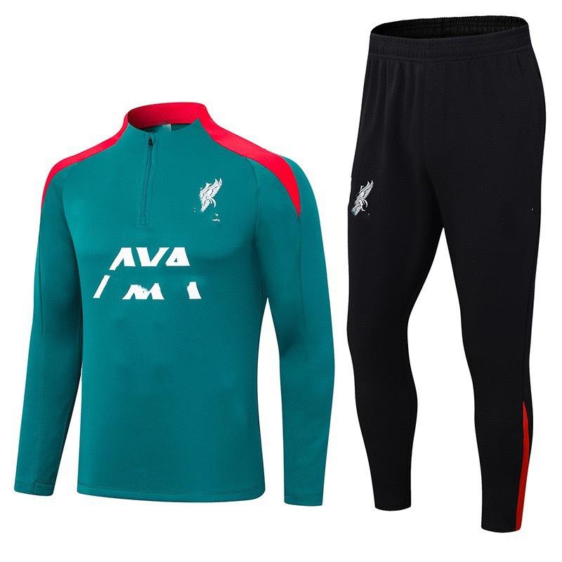 Autumn And Winter Real Madrid Barcelona Arsenal Training Suit Long Sleeve Half Zipper Football Suit Sportswear Adult Suit