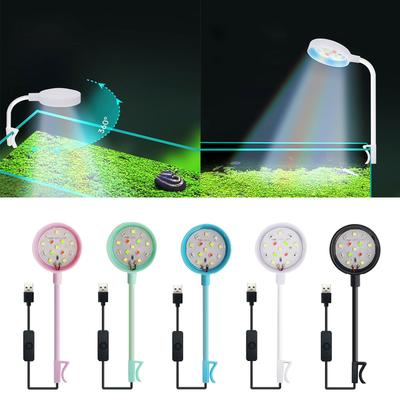 Adjustable Fish Tank Light Aquarium Landscaping Lights Small Spotlights LED Colorful Light Lamps Aquarium Supplies