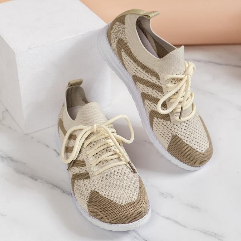 

New spring and autumn women s flying woven mesh casual flat-soled single shoes lightweight women s shoes 44