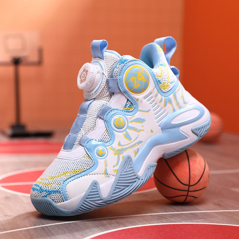 

Autumn Boys Breathable High-Top Basketball Shoes, Non-Slip Design 35