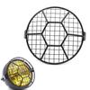 Universal 1PC 6.3" Metal Retro Motorcycle Headlight Lamp Spherical Mesh Grille Cover Mask For Honda Cafe Racer Motor Parts