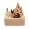 Wooden Music Box Beautiful Wood Musical Crafts Birthday Christmas Gifts Home Decoration