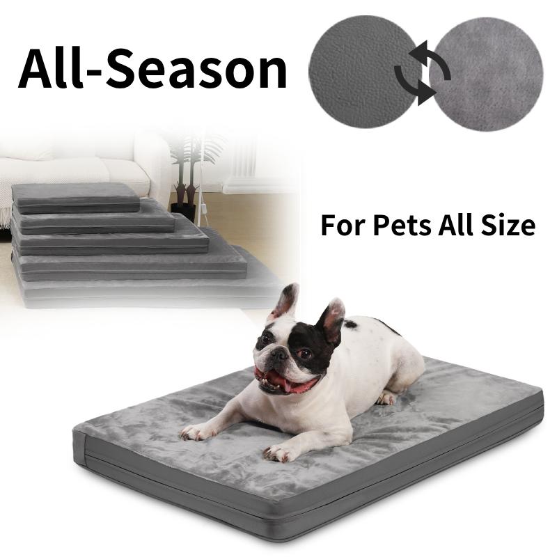 Large Extra Dog Pet Bed Washable Sponge Orthopedic Crate Zip Flat Mattress