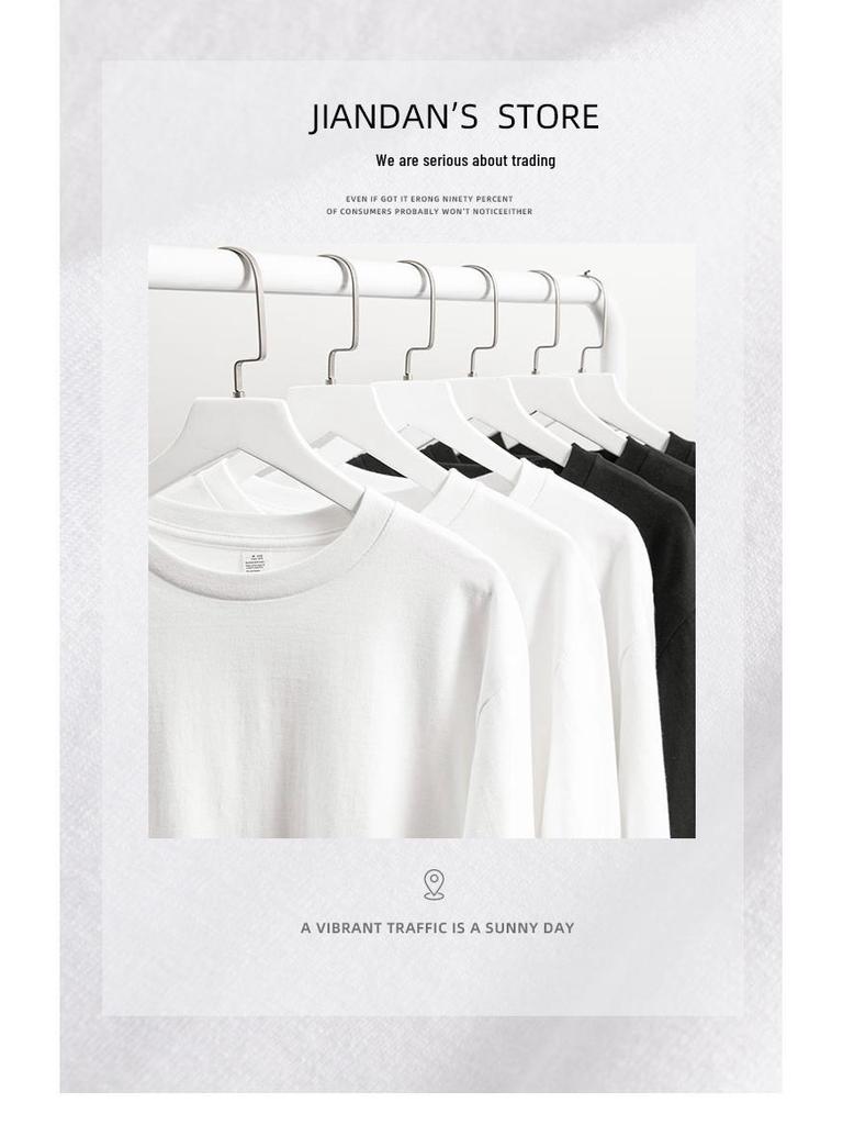 Heavyweight 320g Ribbed Crew Neck Long Sleeve Unisex Base Layer Sweatshirt