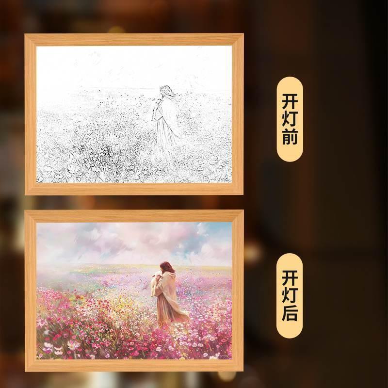 

Светодиодная картина Дева Мария Сын Божий Ночник Крутой рождественский подарок