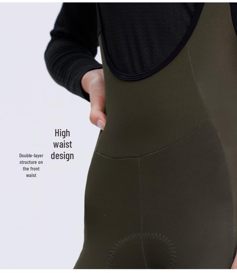 INBIKE Damen Fleece Latzhose für Radfahren - Warm, Hoher Bund für Langstreckenfahrten