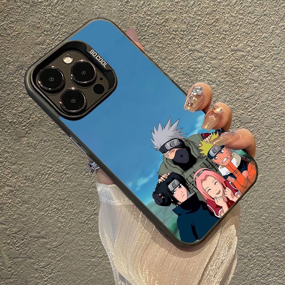 Anime E-NarutoS Phone Case For IPhone 16 15 Plus 14 13 12mini 11Pro Max Candy Matte Shockproof Back Cover