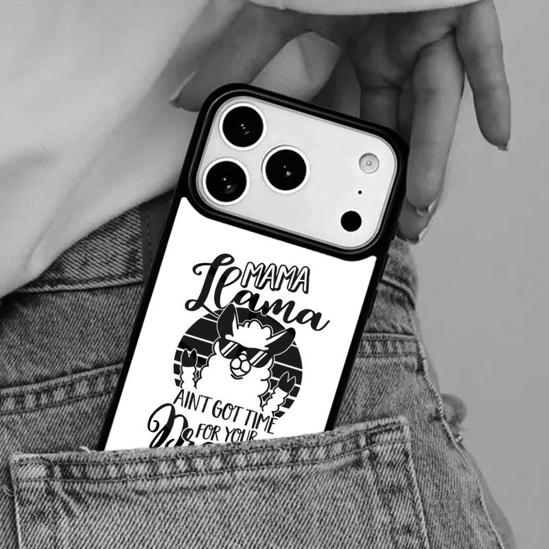 Happy Lama Travel No Prob Llama Phone Case for iPhone 16e 15 14 13 12 17 Pro Max Plus Air 17pro Cover Coque
