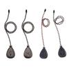 2pcs Ceiling Fan & Light Pull Chain Extensions Decorative Pendants with Connectors Elegant Ceiling Fan Pull Chains set