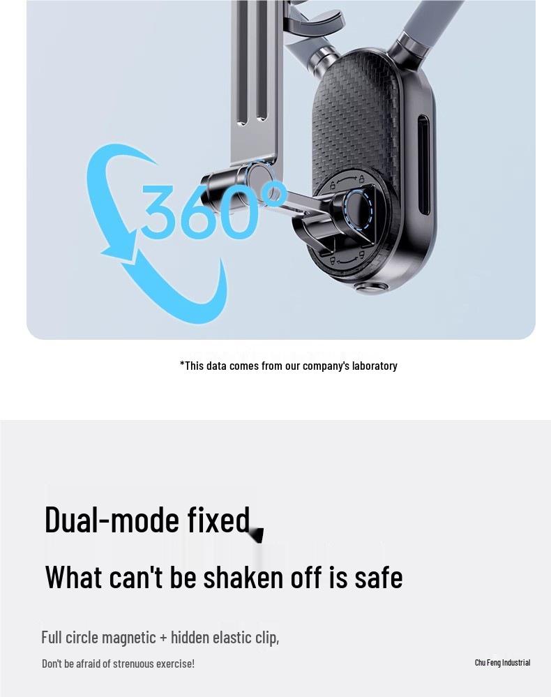 Neck-Mount Magnetic Anti-Shake Phone Stand for First-Person Shooting & Live Streaming