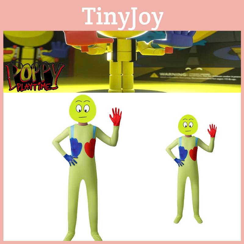 Unisex Poppy Playtime The Player Jumpsuit Costume With Mask For Kids
