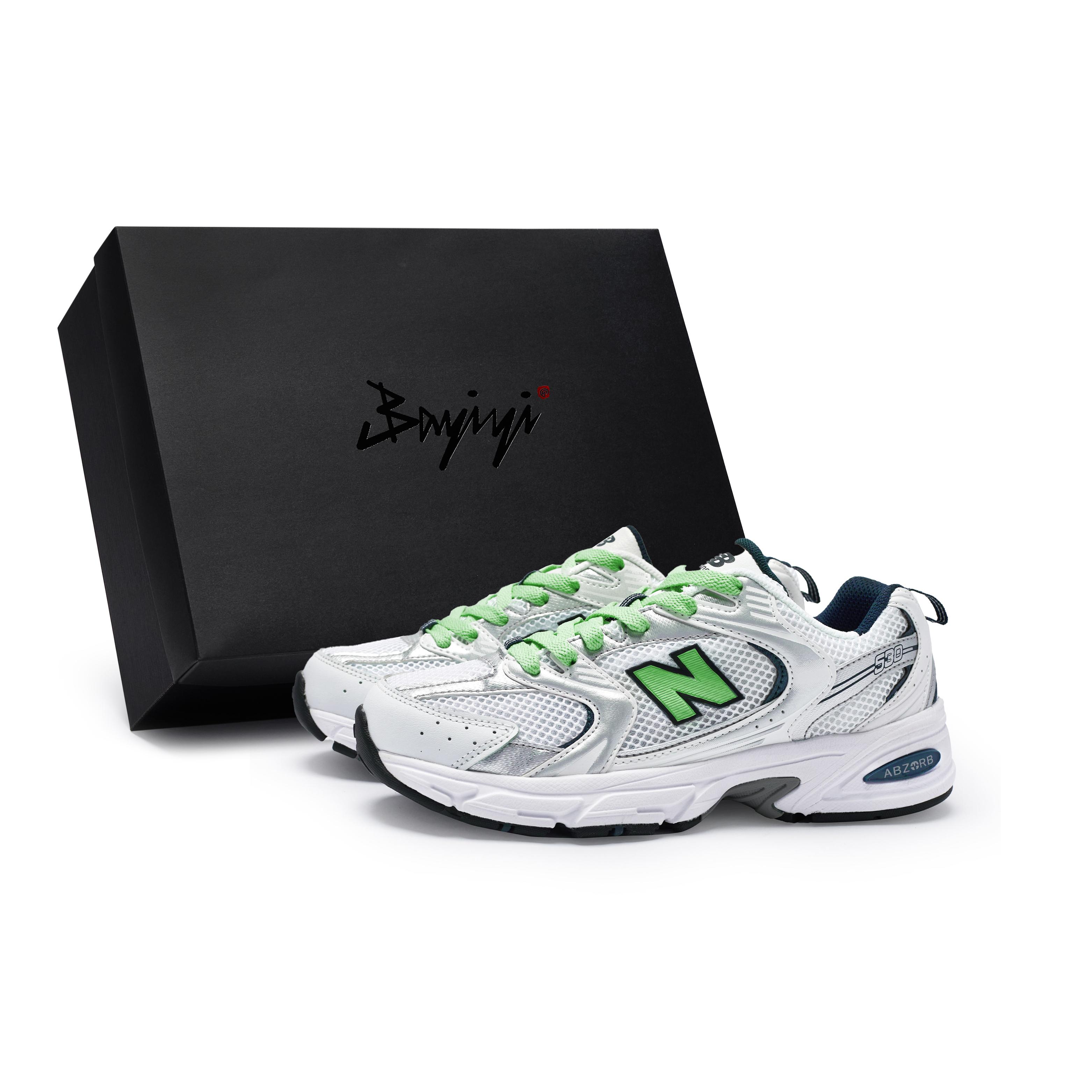 

New Balance NB 530 Cushioning Slip Resistant Breathable Low top Running Shoes Unisex White MR530SG(Team80-S-BOX) 36
