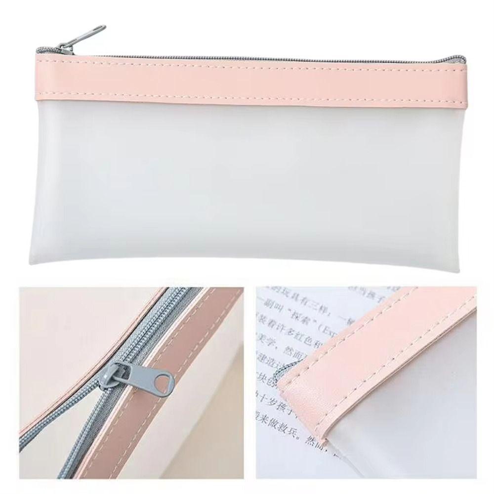 2Pcs Simple Pencil Bag Stationery Box Stationery Organizer Holder Durable School Cases