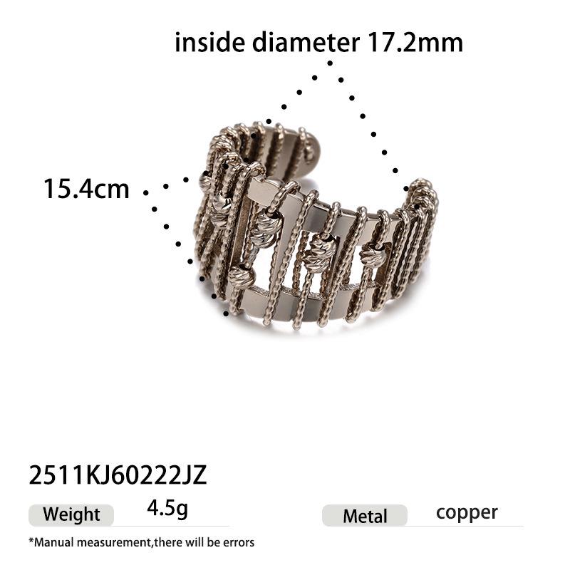 Elegant Zircon Inlaid Ring - Versatile Fashion for Autumn/Winter Commuting