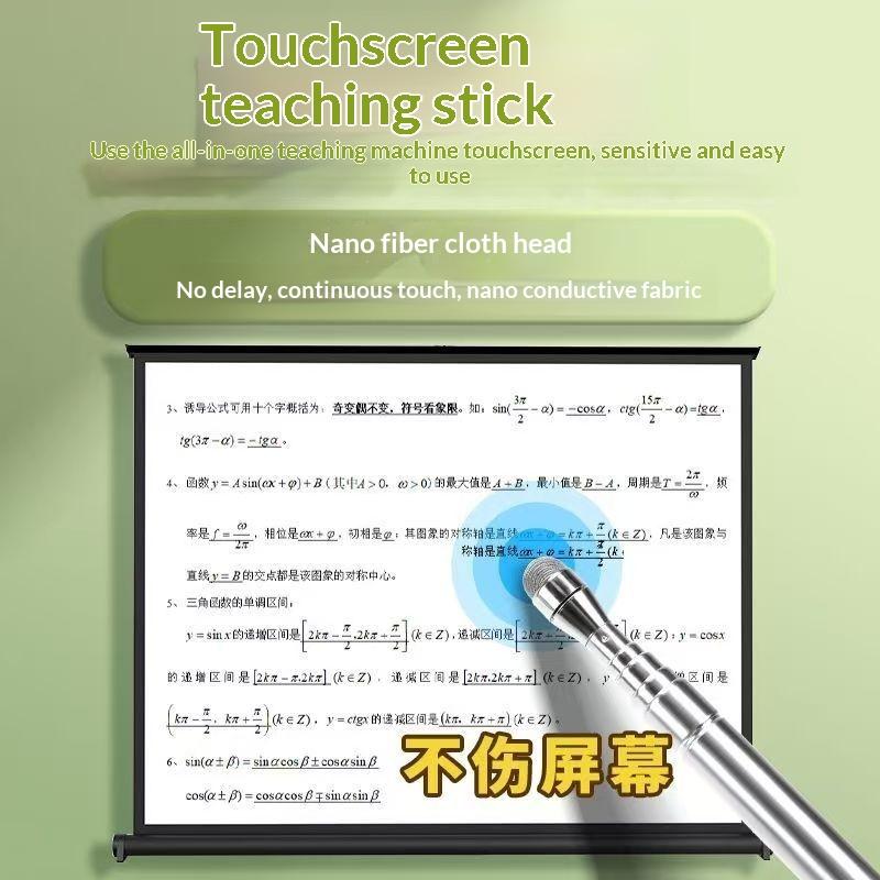 High Quality Stainless Steel Touch Screen Pen Telescopic Teaching Pointer Reading Sticks