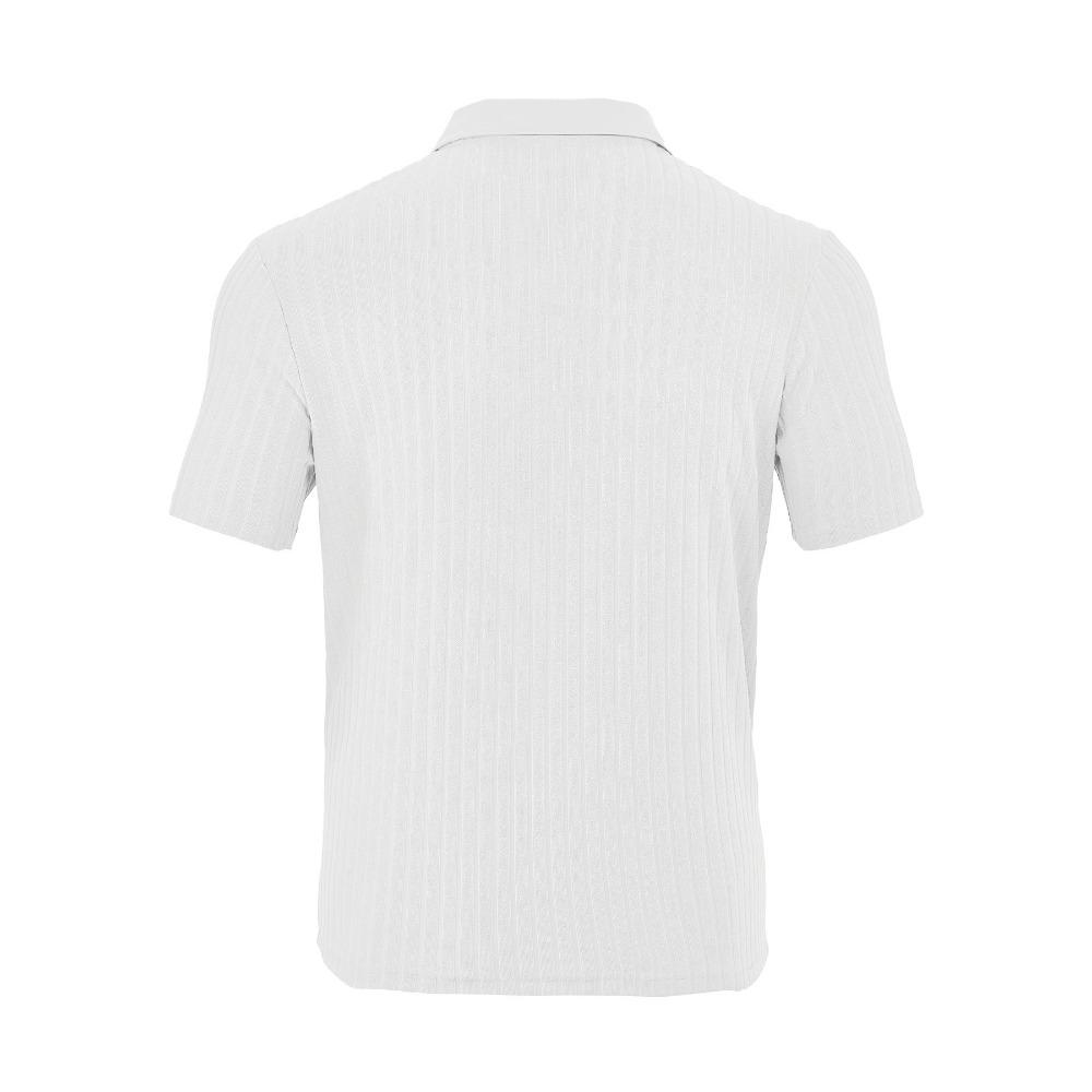 Summer Men's New Style Casual Breathable Short-sleeved T-shirt, Jacquard Polo Shirt, Striped Short-sleeved Shirt