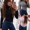 Women Long-sleeve Turtleneck Casual Slim Tops Knit Sweater Winter T-shirt Blouse Offering Versatile Fashion For Every Occasion