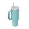 40oz Stainless Steel Insulated Travel Mug with Handle and Straw