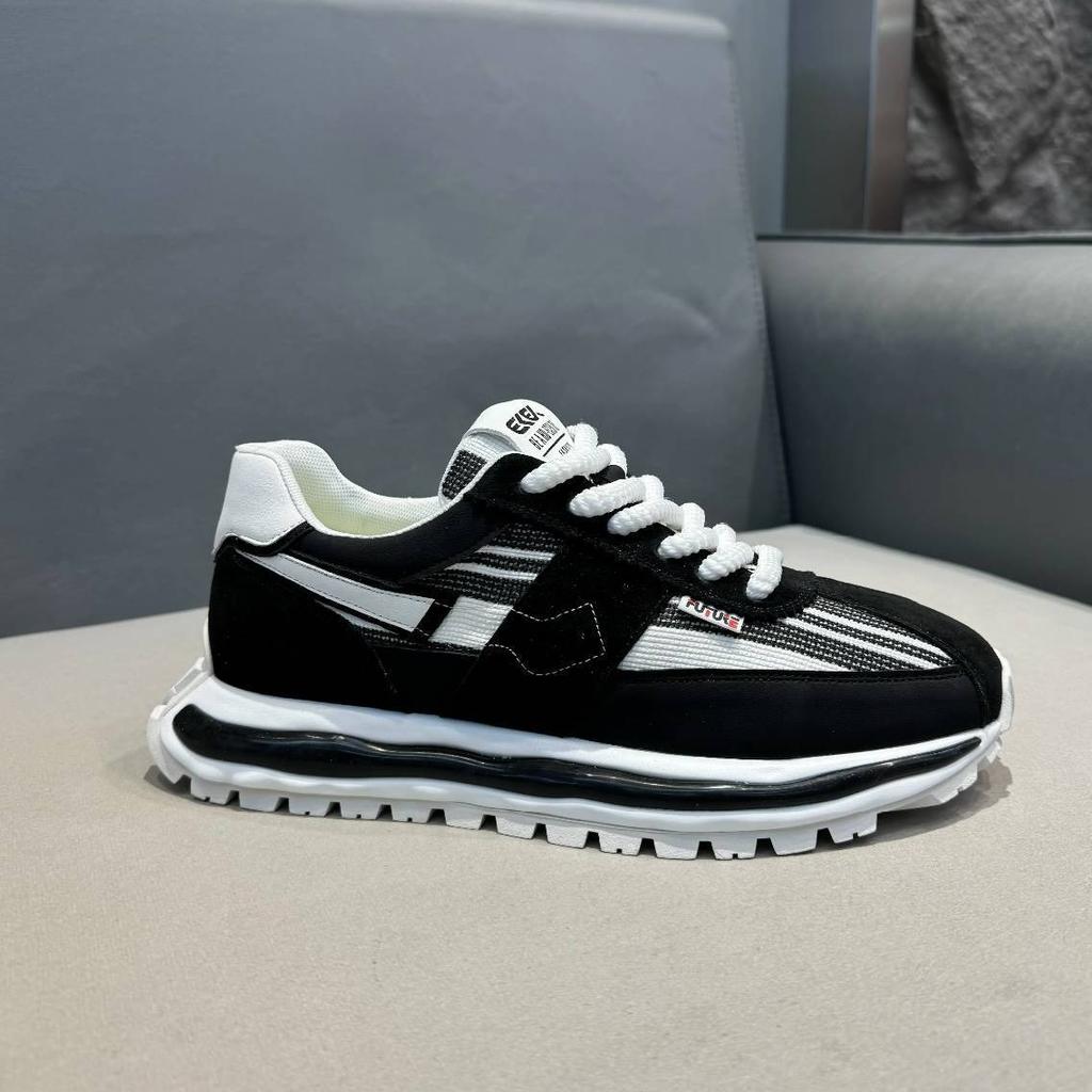 2025 Spring Men's Dad Sneakers - Breathable Colorblock Platform Shoes with Elevated Design, Versatile Chunky Casual Sneakers for Urban Streetwear